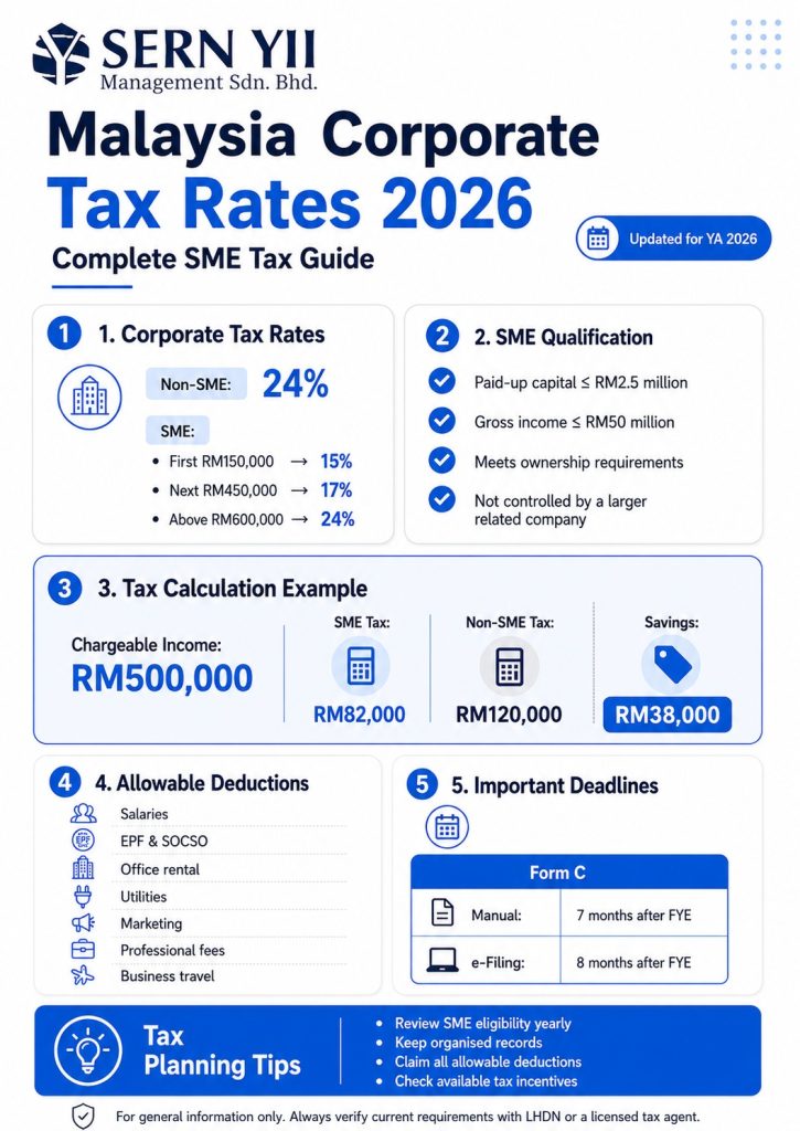 Malaysia Corporate Tax Rates 2026: Full SME Guide