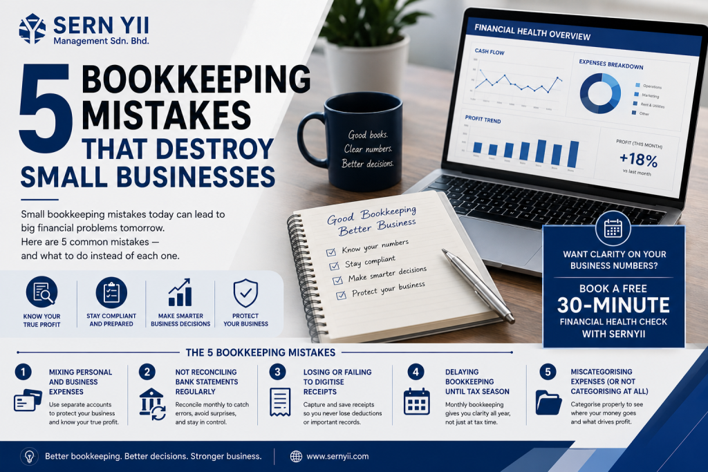 5 Bookkeeping Mistakes That Destroy Small Businesses